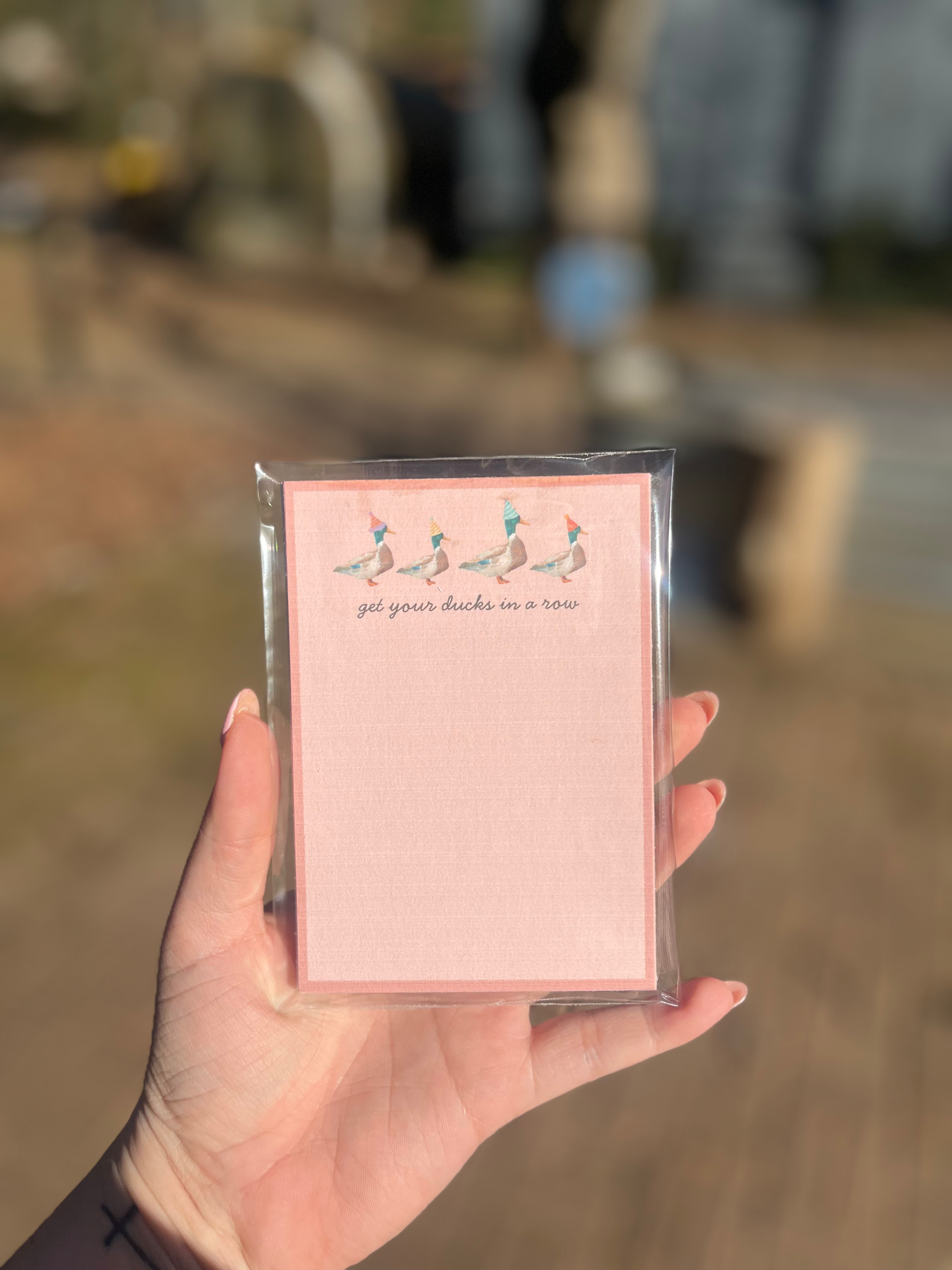 Ducks in a Row Notepad