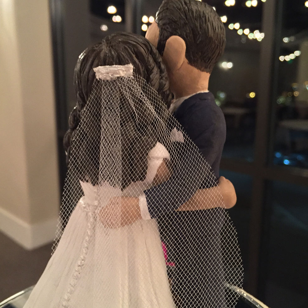 Custom Cake Topper J&N - Back
