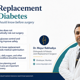 Knee replacement preparation and diabetes safety guide