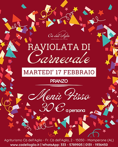 RAVIOLATA DI CARNEVALE