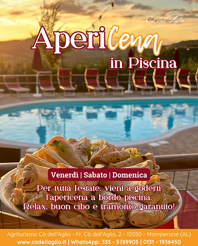 APERICENA IN PISCINA