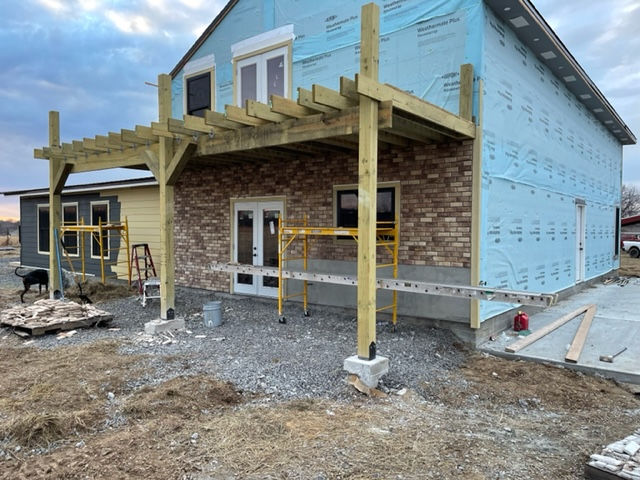 Back porch and balcony