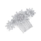 Crystal wedding hair piece