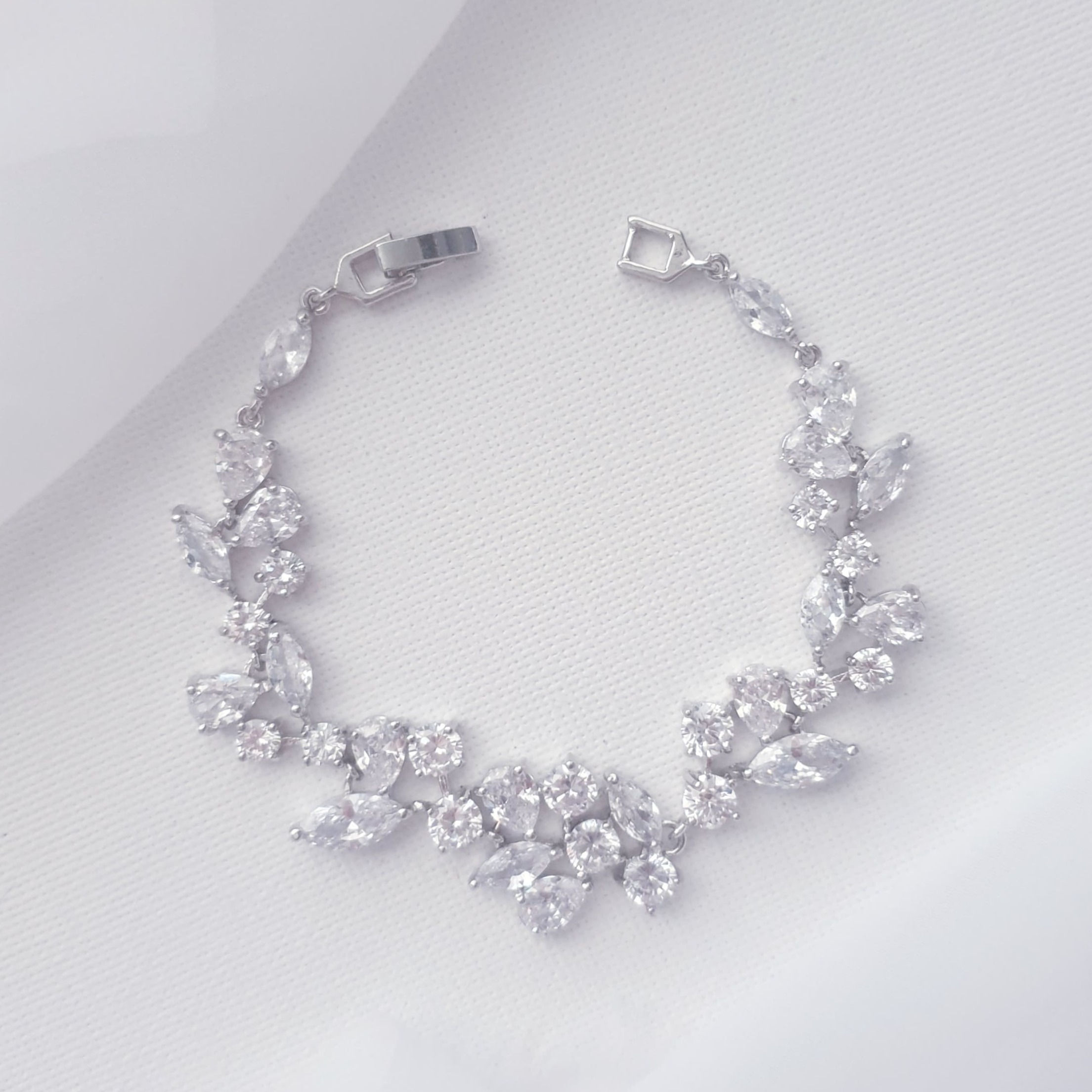 Silver wedding bracelet