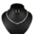 rose gold wedding jewellery set