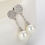 Thumbnail: Bridal pearl drop earrings