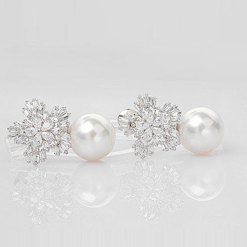 Thumbnail: pearl bridal earrings