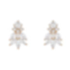 rose gold wedding earrings