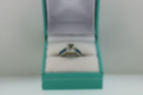 Aquamarine 8x6mm Ring With Inlay Opal Band