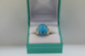 Sleeping Beauty Turquoise16x12mm Ring
