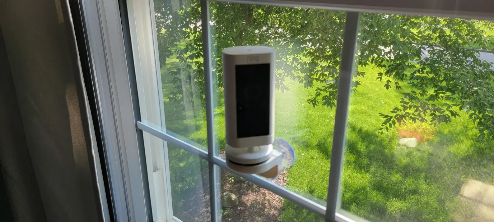 Ring Stick Up Camera PRO LP Window Mount with Suction Cups