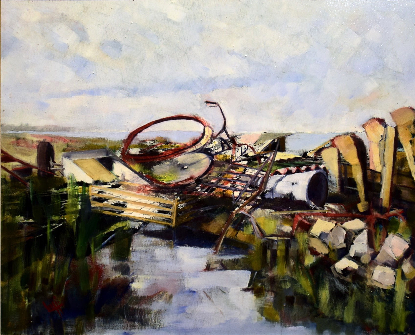 "Discarica abusiva in laguna"