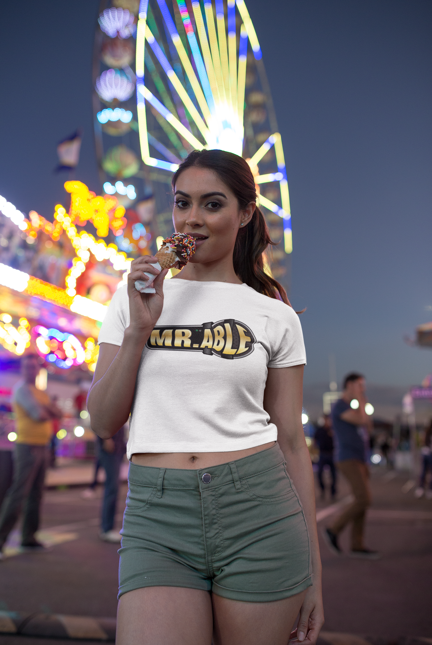 MR ABLE URBAN WOMEN GRAPHIC CROP TOP