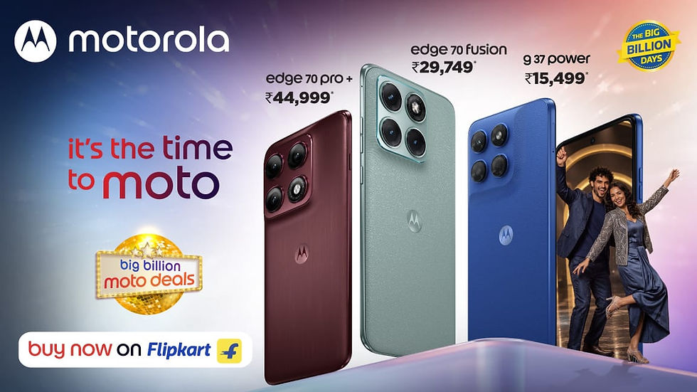 मोटोरोला ने फ्लिपकार्ट बिग बिलियन डेज़ सेल के दूसरे चरण #BigBillionMotoDeals Wave 2 का ऐलान किया