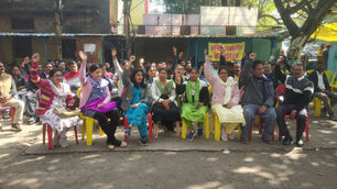 जबलपुर में तहसील कार्यालय में पटवारियों ने सामूहिक हड़ताल पर  गए ।