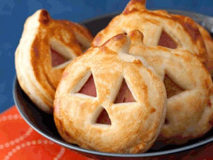 Jack 'O Lantern Sandwich Bites