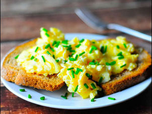 Scrambled eggs (with optional wholemeal toast)