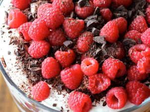 Raspberry Chocolate trifle