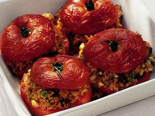 Couscous-stuffed beef tomatoes