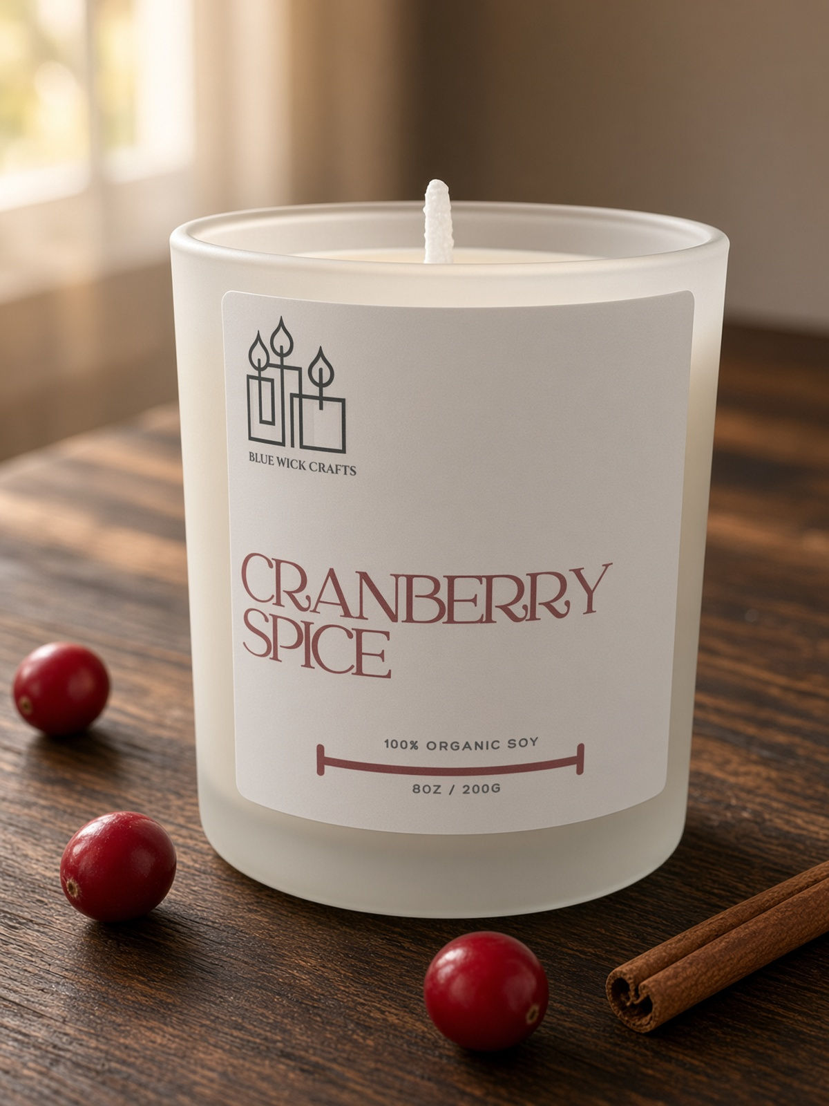 Cranberry Spice Scented Candle