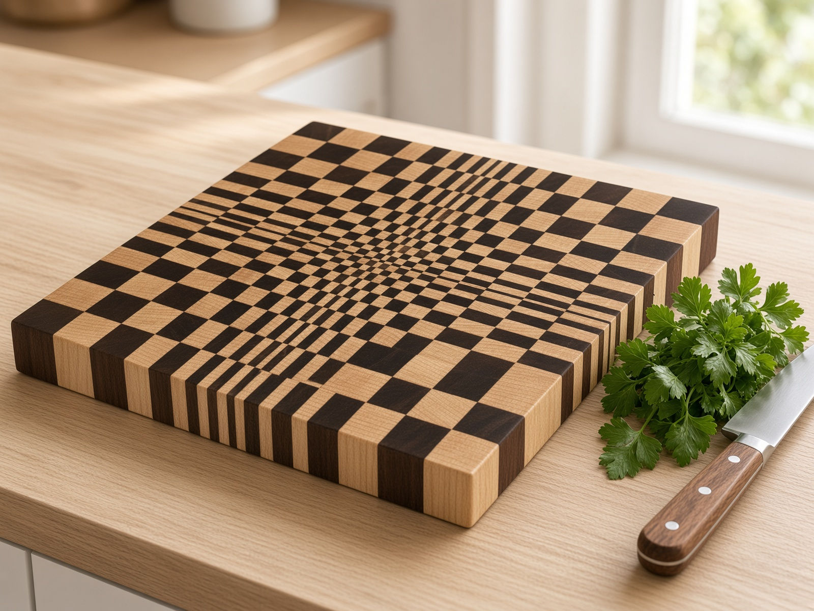 Vanishing Square Cutting Board