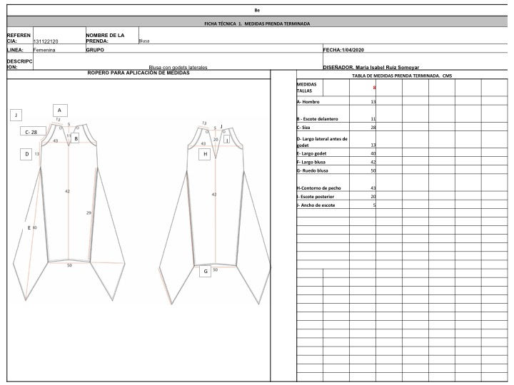 Miniatura: Blusa Godets