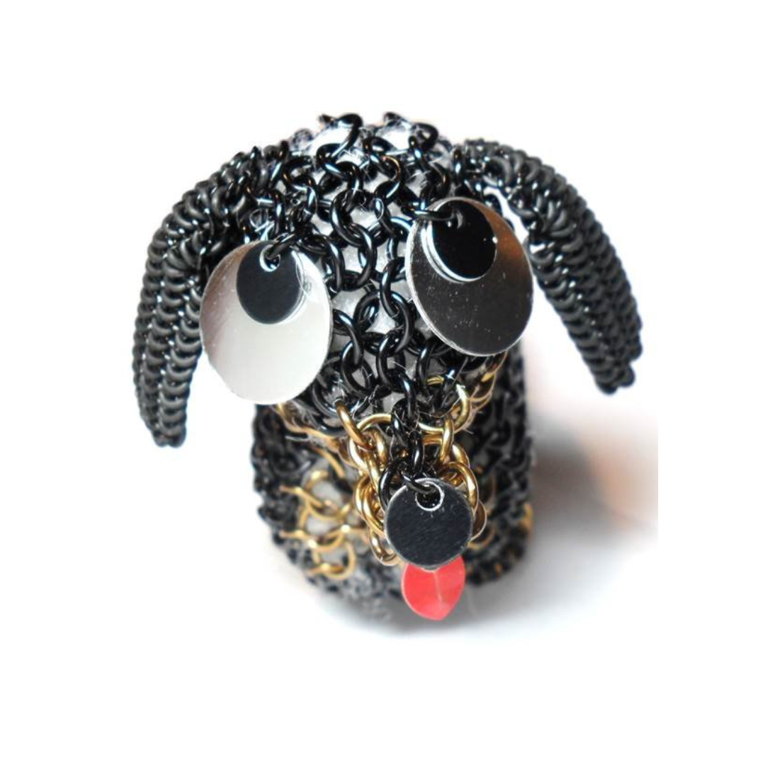 Daphne the Dachshund chainmaille kit by HyperLynks