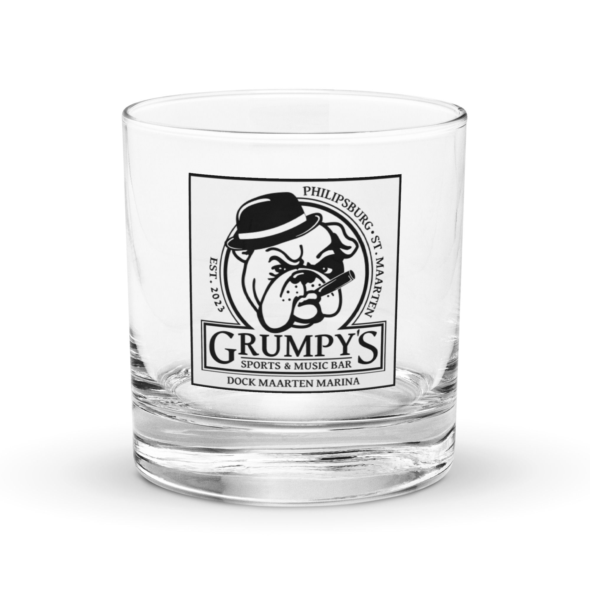 Grumpy's Rocks glass Black Original