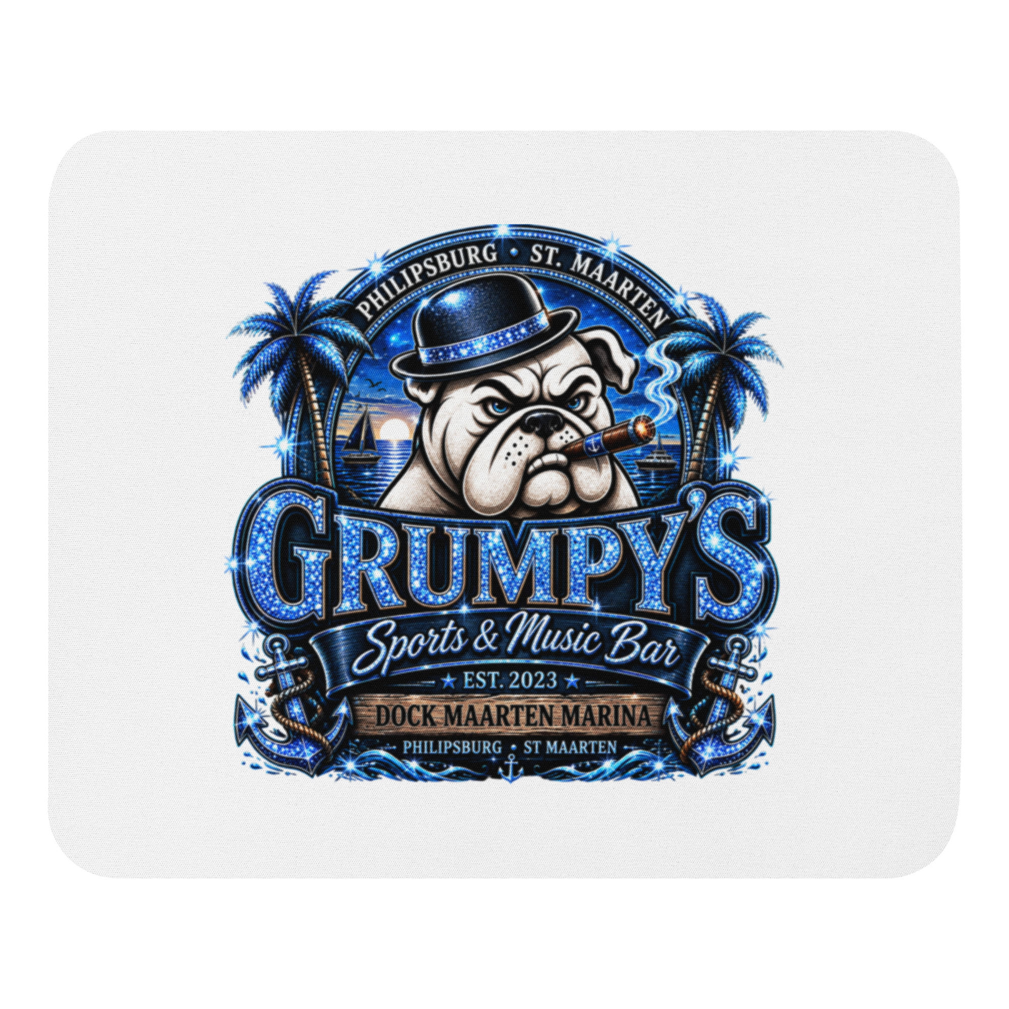 Grumpy's Mouse pad - Blue