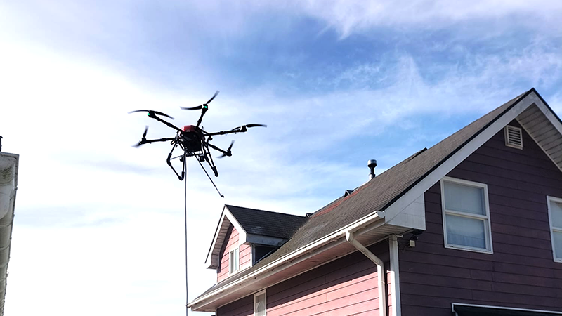 Advanced Cleaning Drone for Buildings and Solar Panels Safe Reliable Efficient Long Endurance and Global Support