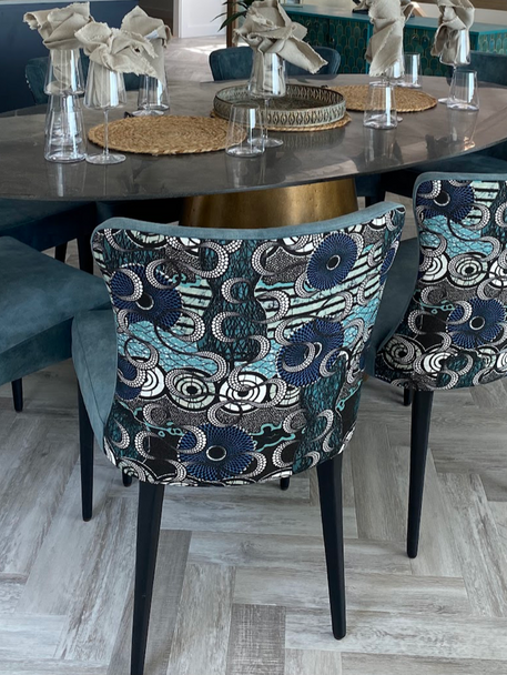 Cornish Gems Interiors Bespoke Upholstered Dining Chairs