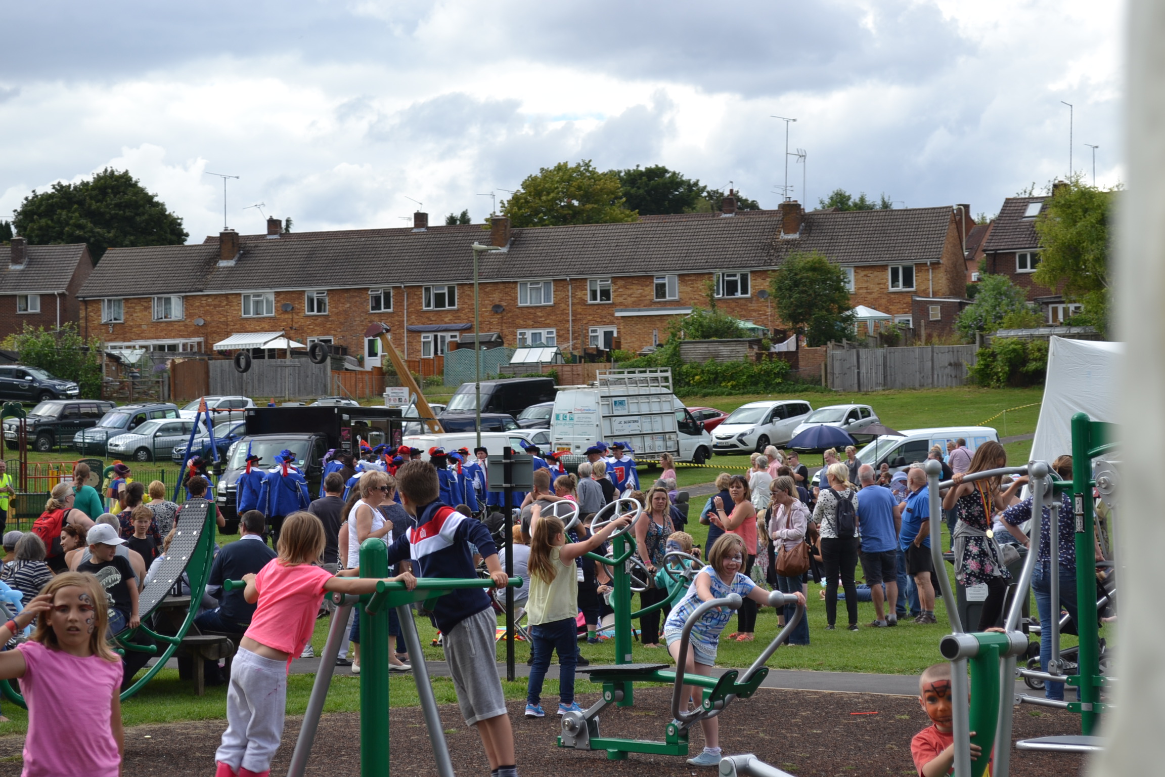 Some of the crowd