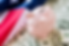 A piggy bank, the U.S. flag & money for our Campaign Finance Reports webpage.