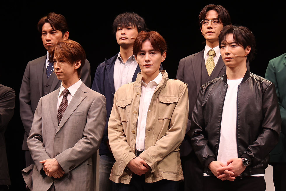 SHOW-WA:後列:山本佳志、青山隼、井筒雄太 前列:寺田真二郎、向山毅、塩田将己