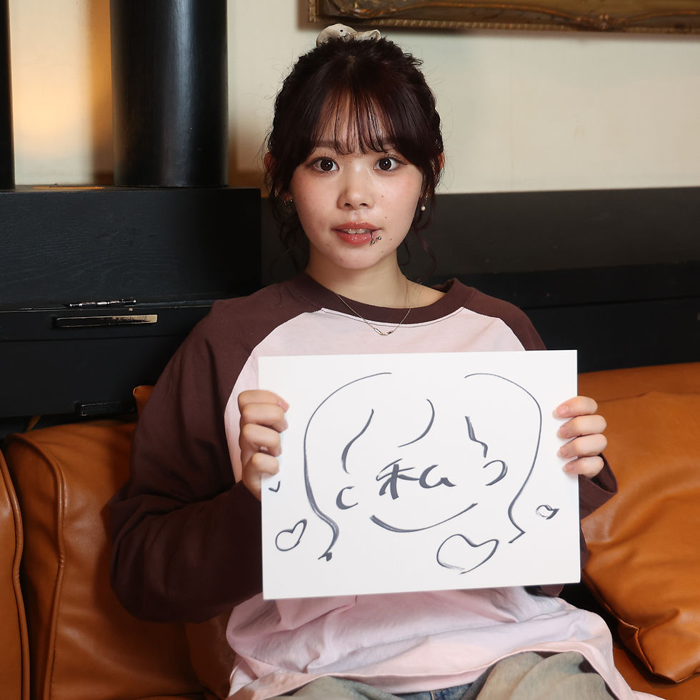 「私」とかわいいイラストで書いてくれました。