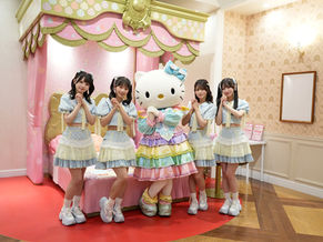 ≒JOY 江角怜音、天野香乃愛、市原愛弓、山田杏佳が「ピューロウィッシュマツリ」のコンテンツを体験。声で出演する限定演出や七夕衣装のキティに感激 （初日後衛期速報レポート到着）