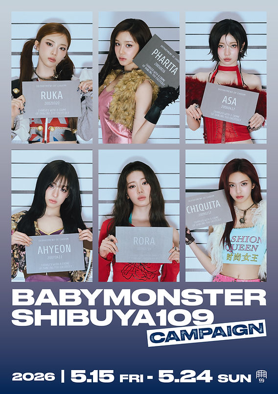 BABYMONSTER ローラ　会場限定　複数会場 BABYMONSTER×SHIBUYA109コラボ開催決定 POP-UP STORE＆限定コラボ