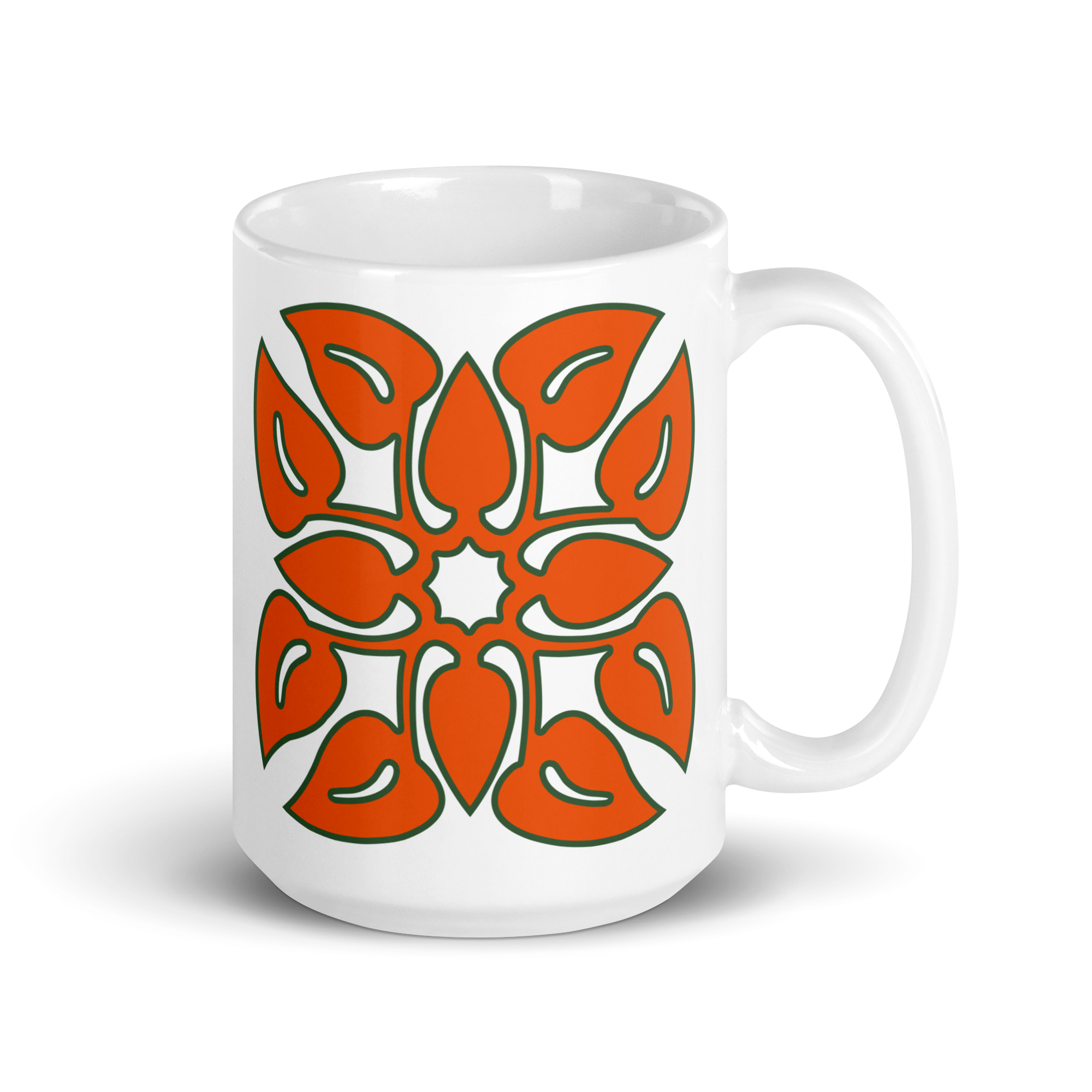 Anthurium White glossy mug