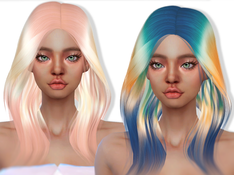 Download Sims 4 CC : Areum Hairstyle 009
