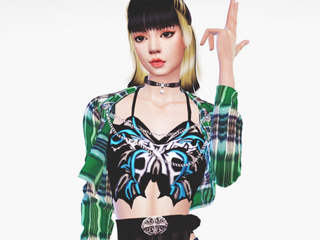 BLACKPINK Lisa 'Lovesick Girls' MV Outfit | Sims 4 CC Download