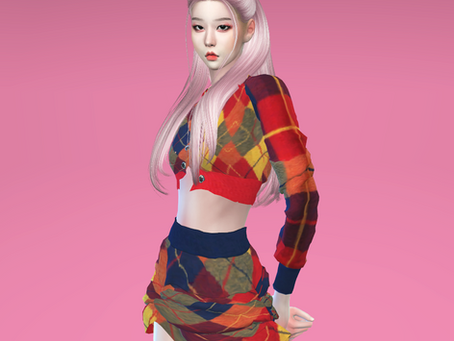 BLACKPINK Rosé 'Lovesick Girls' MV Outfit | Sims 4 CC Download