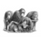 Miniatura: A composed pencil portrait of five female Orangutans, by David Dancey-Wood