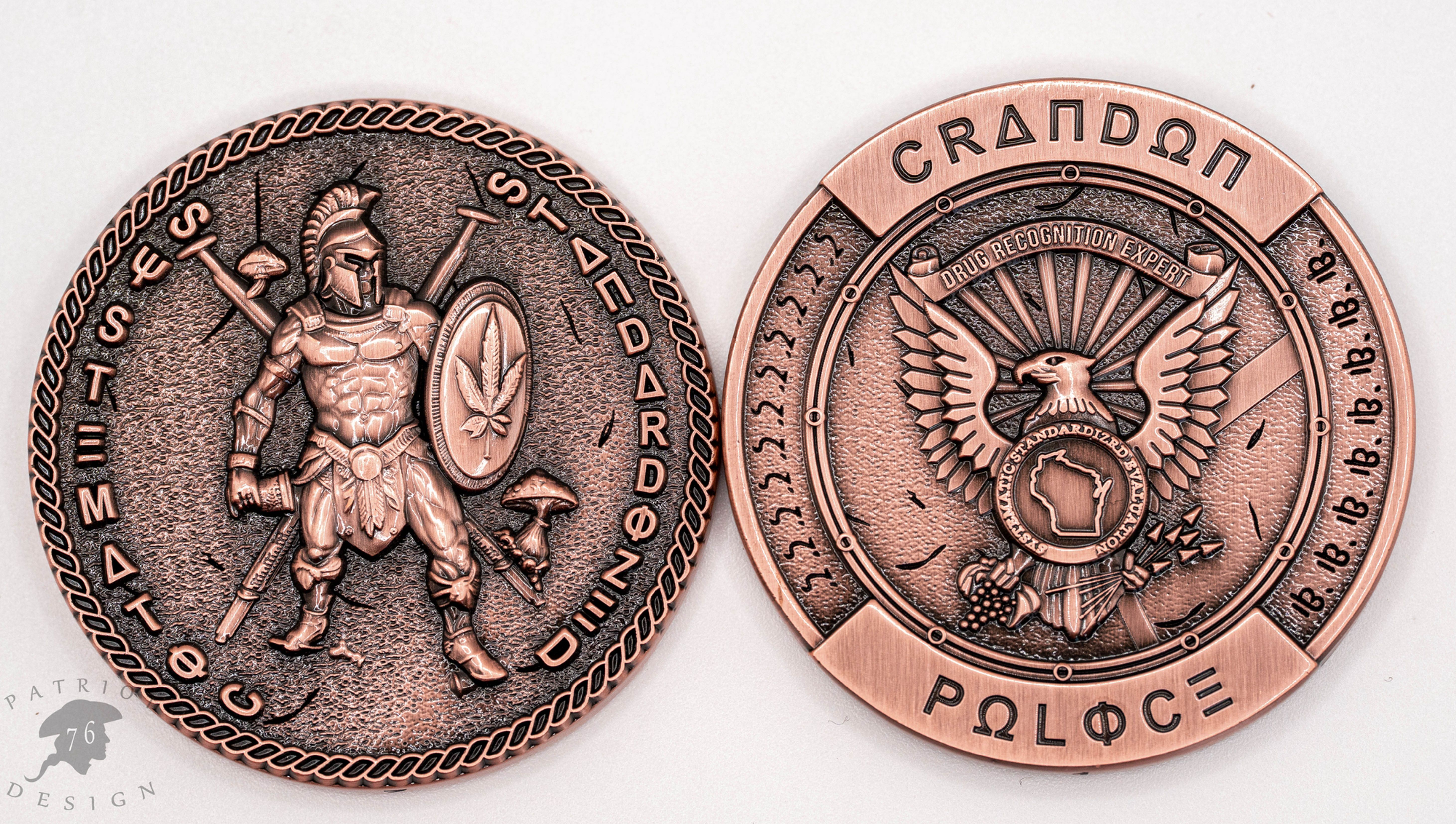 Crandon DRE copper coin