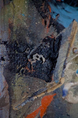 Yanskiss Trust  ​  ​  2016  ​  ​  Mixed paint on paper  ​  18 x 24 Yana Vavdiyuk