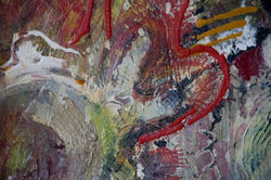 Yanskiss Passion  ​  ​  2016  ​  ​  Mixed paint on paper  ​  18 x 24  ​Yana Vavdiyuk