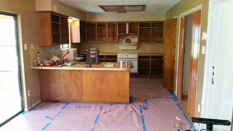 Kitchen remodeling, Portland, Texas