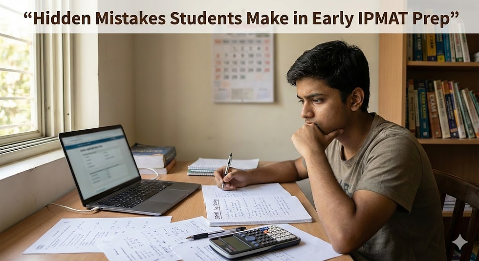 Hidden Mistakes Students Make in Early IPMAT Prep