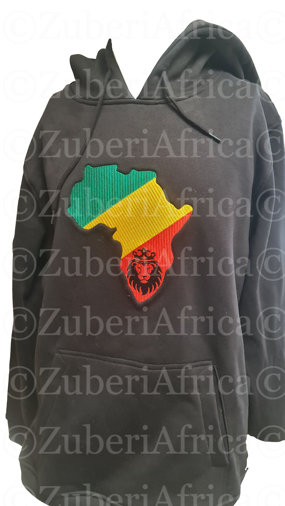 Thumbnail: Pan African Rasta Lion Africa map Hoodie