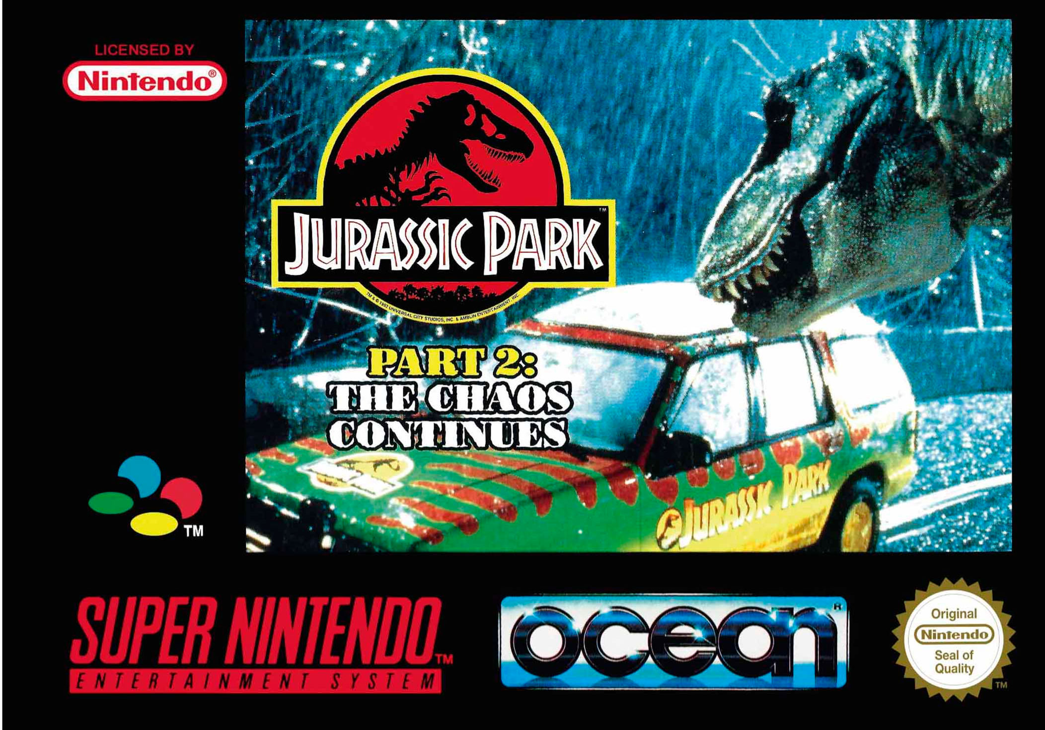 JURASSIC PARK PART 2 THE CHAOS CONTINUES SNES (spanish version)