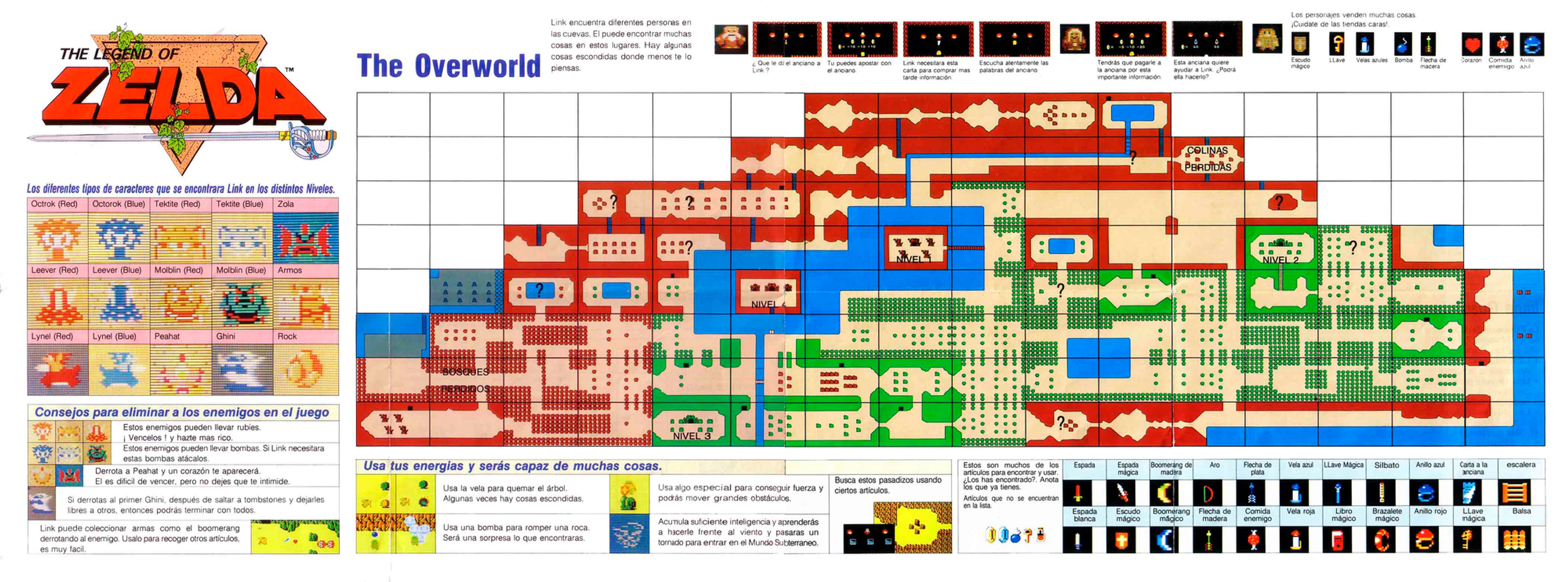 ZELDA - MAPA NES (spanish version)